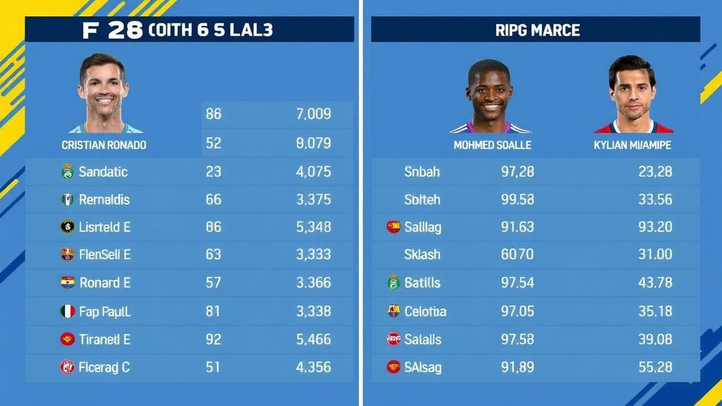 EA体育FC26评分震撼出炉！姆巴佩萨拉赫并列榜首